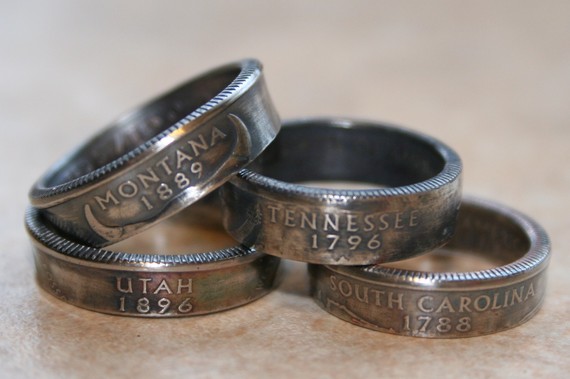 Coin rings.