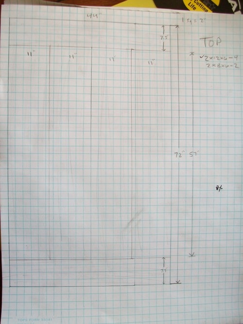 100_3018 plans blueprints for homemade dining room table