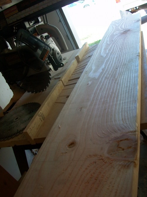100_3023 cutting wood lumber for diy homemade dining table