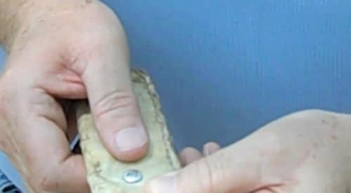 thumbknife how to throw a knife place thumb in center of handle