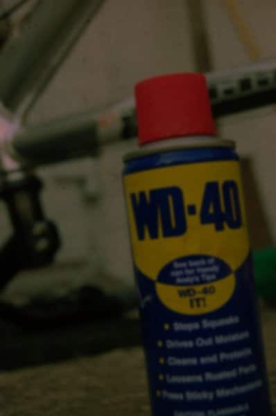 Wd40 bottle to prevent corrosion. 