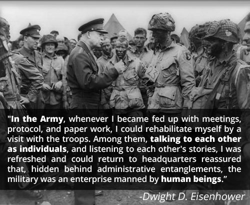 Motivational speech by Dwight D Eisenhower in battle.