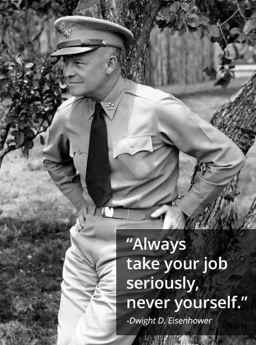 Motivational words by Dwight D Eisenhower.