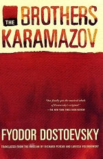 Book cover of The Brothers Karamazov by Fyodor Dostoevsky.