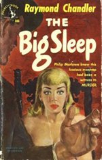 Book cover of The Big Sleep by Raymond Chandler.