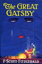 Book cover of The Great Gatsby by F. Scott Fitzgerald.