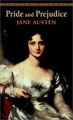 Book cover of Pride and Prejudice by Jane Austen.