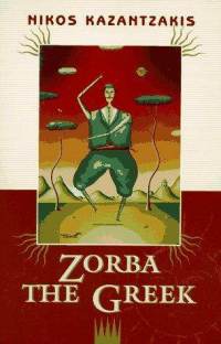 Book cover of Zorba the Greek by Nikos Kazantzakis.