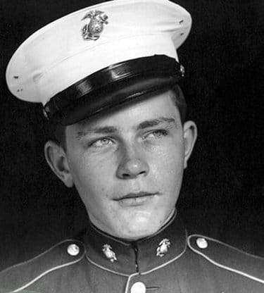 Vintage military sailor portrait serious looking face.