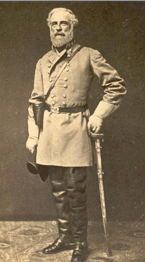 General Robert Lee Confederate portrait in full uniform. 