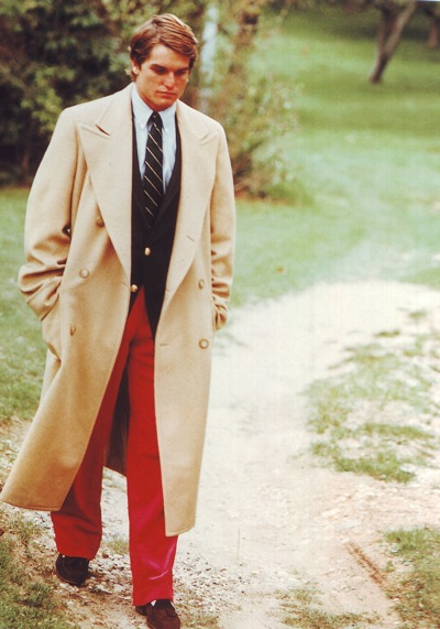 Vintage khaki polo coat overcoat.