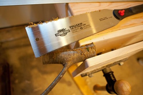 diy homemade coat hook from tree branch pull saw to cut back
