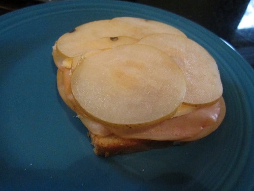 Then the pear. I gave it a nice covering.