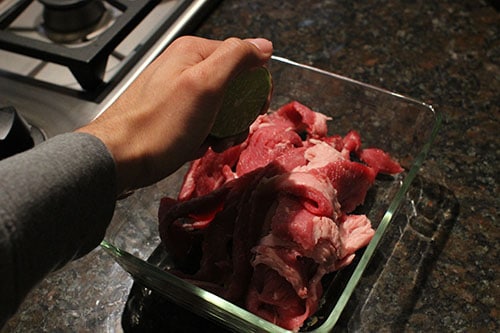 Vintage beef in the bowl illustration.
