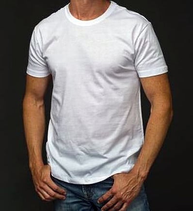 crew neck under dress shirt