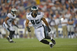 Michael Kendricks at Eagles v. Patriots - Aug 2012, courtesy of Philadelphia Eagles