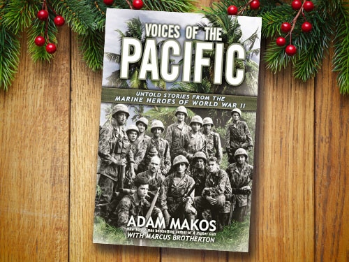 Voices of the pacific by Marcus Brotherton, book cover.