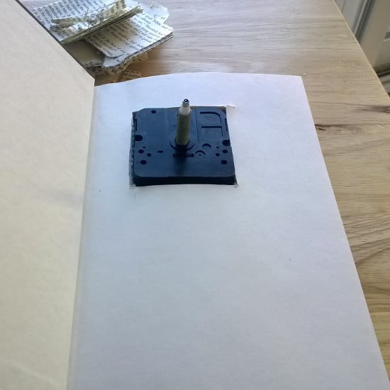 diy handmade book clock crafts for men