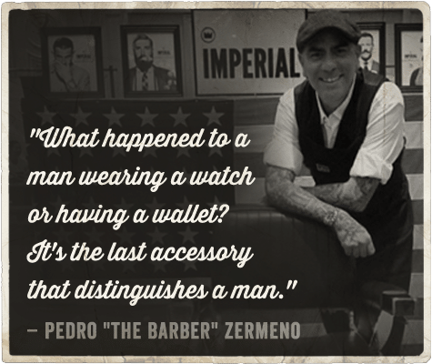 Life advice from barber on being a man Pedro Zermeno.