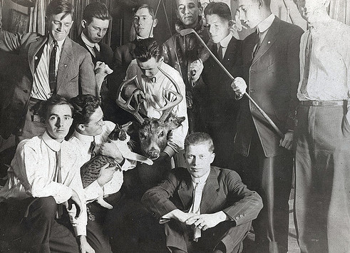 vintage 1920s college frat fraternity young men in nice clothes suits ties
