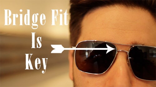 how should aviator sunglasses fit