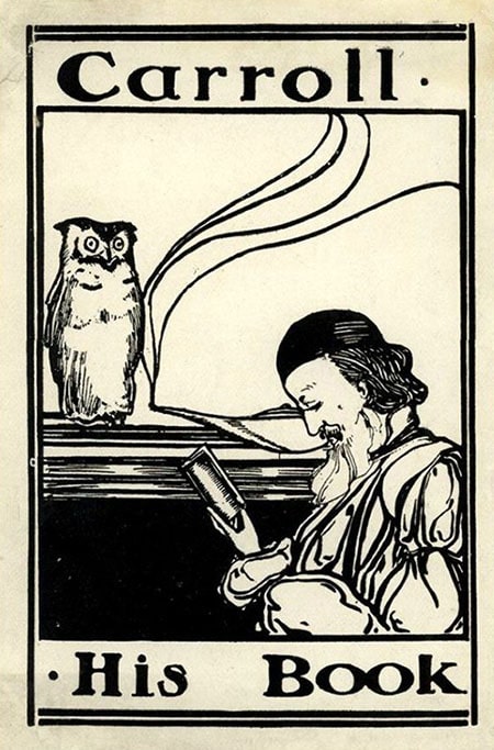lewis carroll Bookplate ex libris