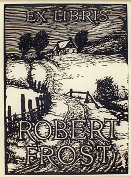 robert frost bookplate ex libris