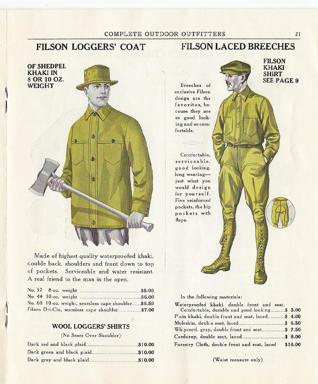 Filson ad advertisement.