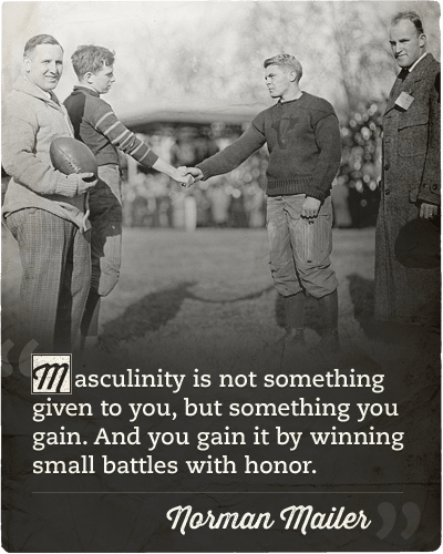 Norman mailer quote small battles with honor.