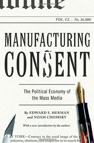 Book cover,Manufacturing Consent by Edward S. Herman and Noam Chomsky.