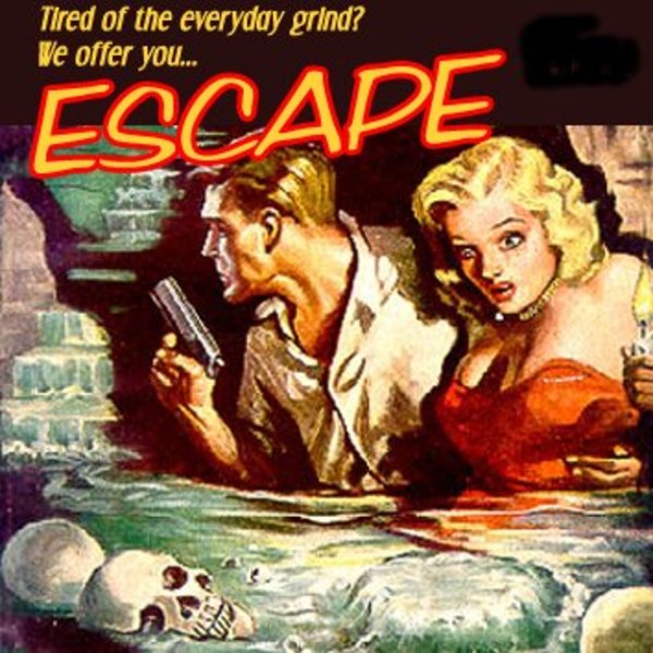 A painting of radio drama Escape.