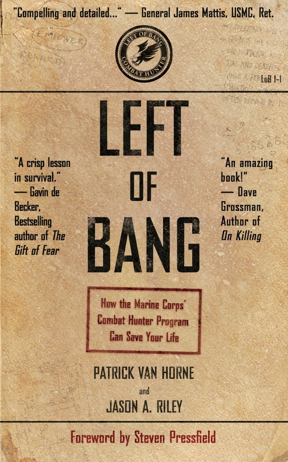 Book cover, left of bang by Steven Pressfield.