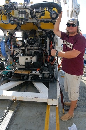 Frederick "Fritz" Hanselmann underwater archaelogist