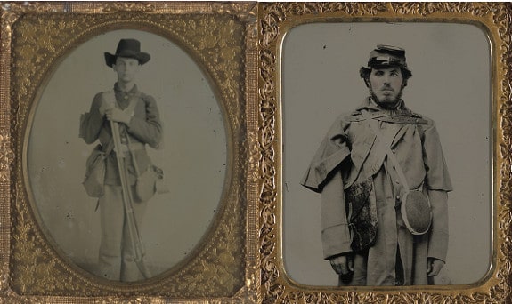 Soldiers of the 19th century carried their haversacks on their right shoulder