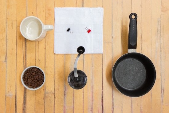 camping coffee making supplies