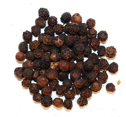 peppercorns Tellicherry Garbled Extra Bold.