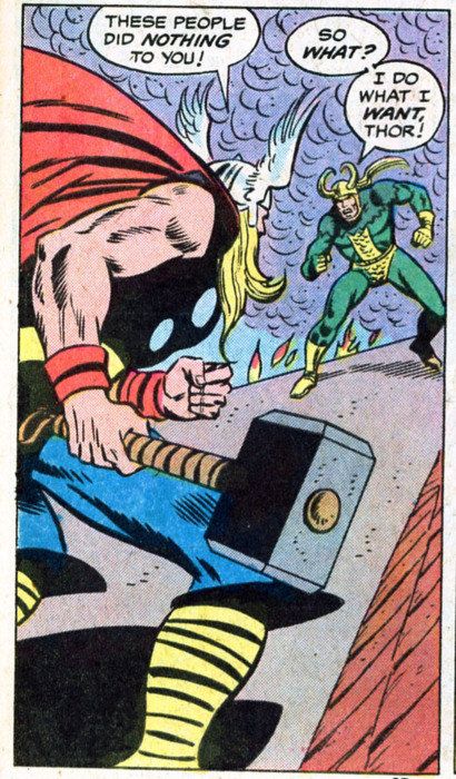 Vintage loki and thor comic.