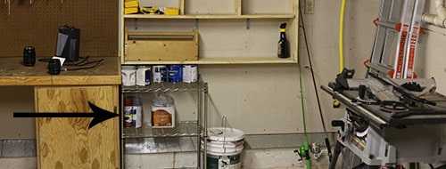 Garage small shelf.