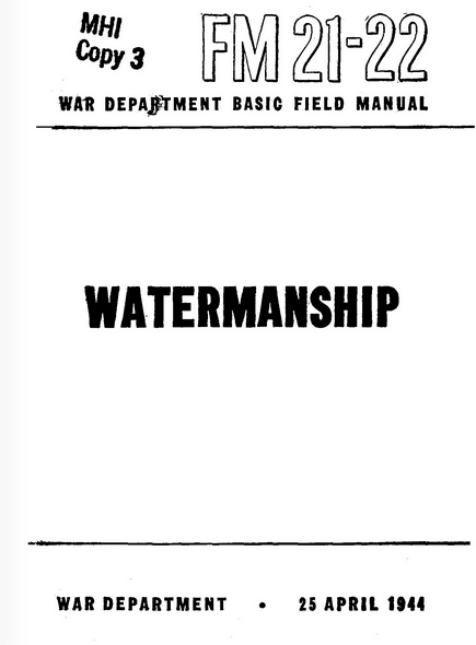 US War Department watermanship.