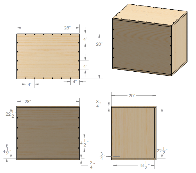 Homemade plyometric box sale