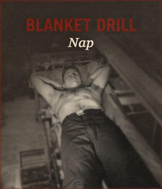 Blanket drill WWII slang.