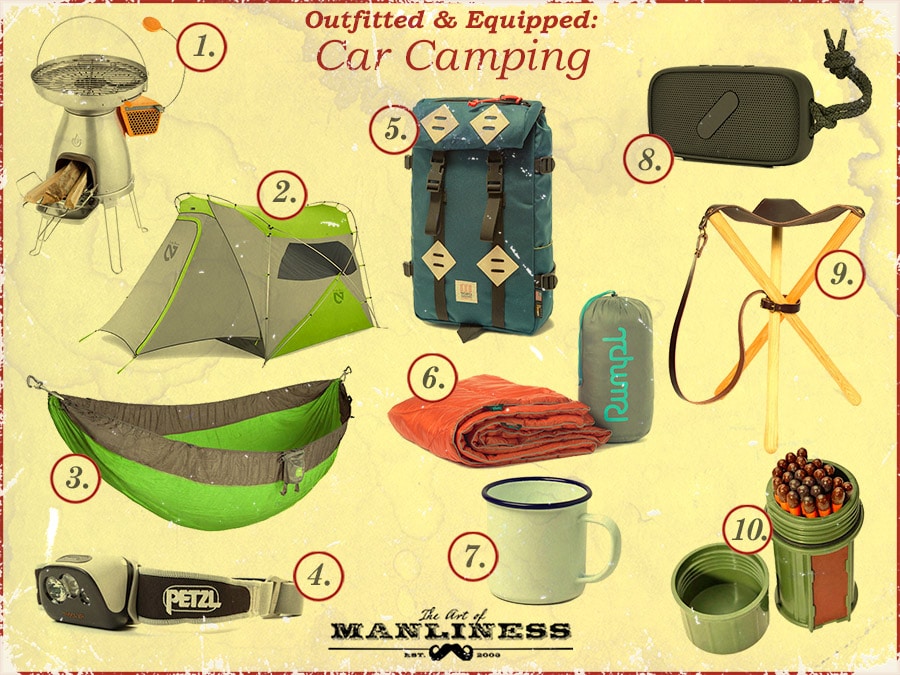 Outfitted & Equipped: Car Camping products banner.