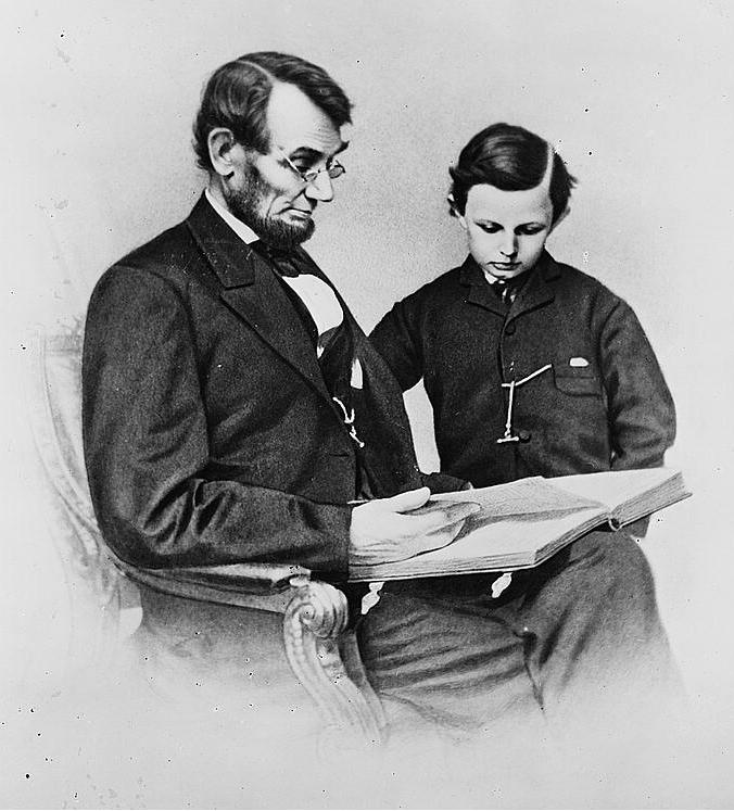 abraham lincoln reading