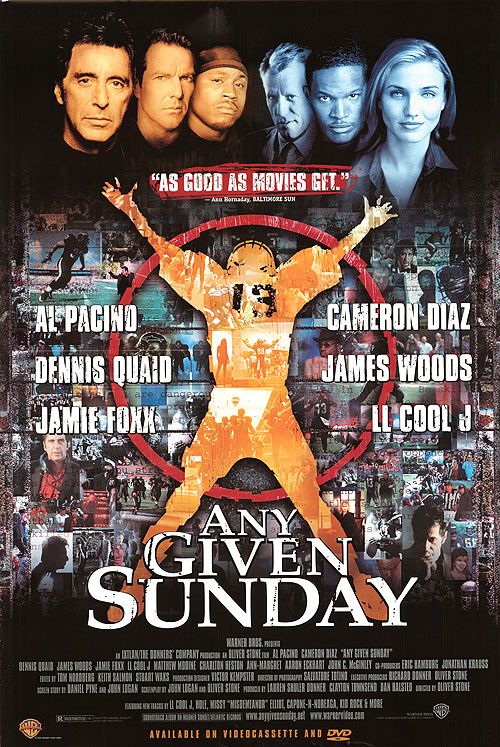 Any given Sunday Poster best Football Movie.
