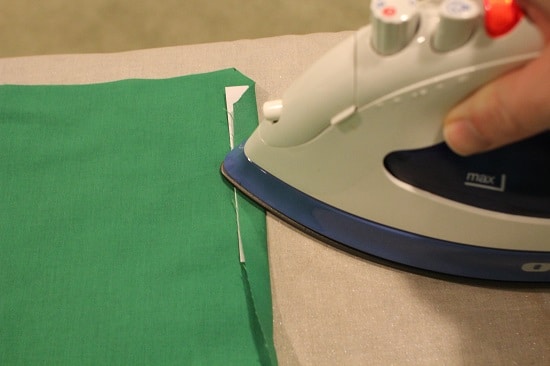 diy pocket square iron crease for hems