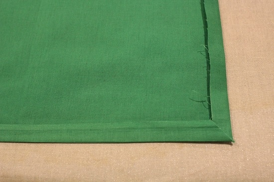 diy pocket square making corners with ironing