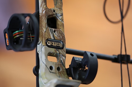 sight and arrow rest compound bow riser