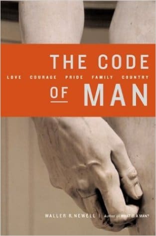 Book cover, the code of man by Waller newell.