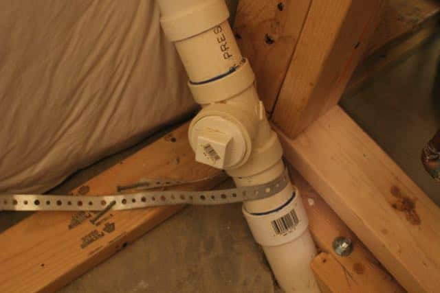 Clean outs can also be placed directly into piping.