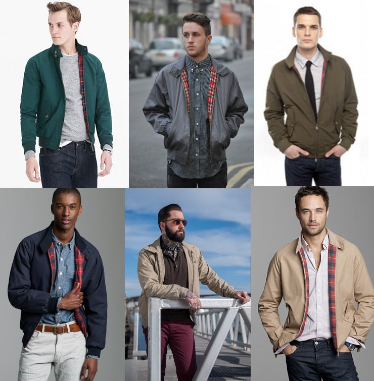 A collections of harrington blouson jacket.